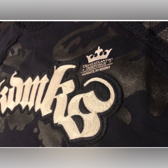 NWOT Vintage AKADEMIKS TRANSATLANTIC TACTICAL MILITARY Sweatshirt Sweater L Max - Picture 4 of 12